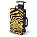 Skin Decal Vinyl Wrap for Pelican Case 1510 Skins Stickers Cover/Black Yellow Trippy Pattern