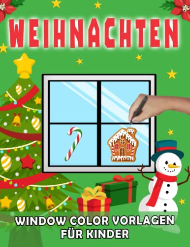 Weihnachten Window Color Vorlagen für Kinder: Fensterdeko für...