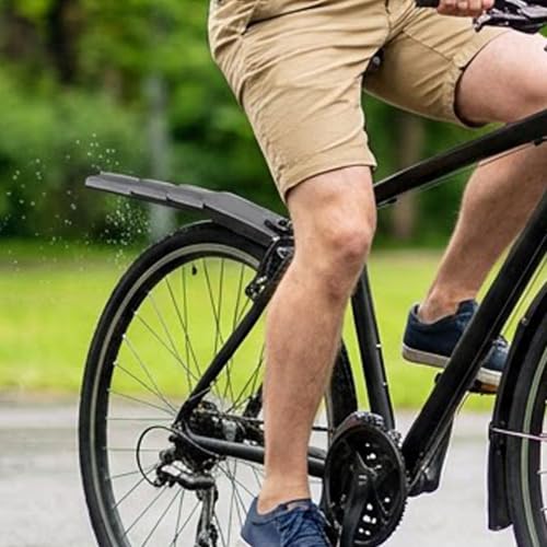 Guardabarros ajustable evita salpicaduras en ropa para scooter y bicicleta 2