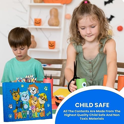 Paw Patrol Art Set for Kids Colouring Pencils Felt Tip Pens Crayons Stationery Crafts for Girls Boys Art Supplies Preschool Travel 130 Pcs Gift Set - Image 2