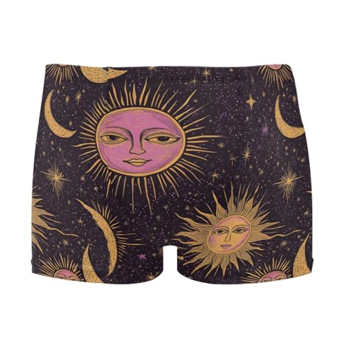 UMIRIKO Mandala Moon Sun Men Swim Brief Square Leg Swimsuit Swimwear Bathing Suits for Men M 202b8424