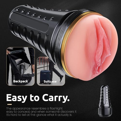 Male Masturbator,Kingdemer Realistic Pocket Pussy Vagina Textured with 7.5in Depth Lifelike Soft and Fleshy Texture,Penis Training Masturbators Sex Machine Toy for Men : Health & Household