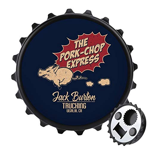 Big Trouble in Little China Inspired Pork Chop Express Bottle opener rear magnet refrigerator sticker creative bottle cap shape easy to open the bottlesave effort