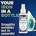 Downy Wrinkle Releaser Spray All In One Wrinkle Release Spray Travel Size, Odor Eliminator, Static Remover Fabric Refresher & Ironing Aid for Clothes 3 Fl Oz (Pack of 2), Crisp Linen Scent