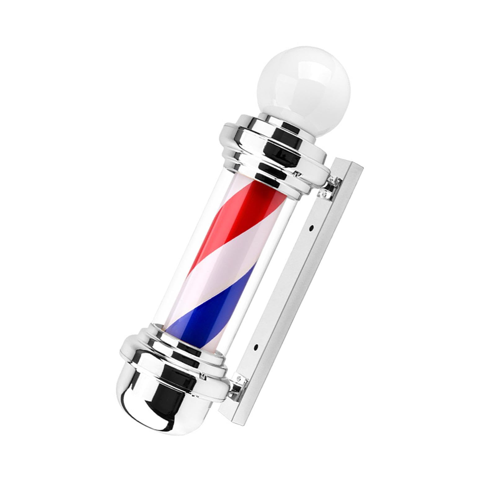 23.6" Barber Pole Light Classic LED Barber for Outside Hair Salon Barbershop red blue white | Salon & Spa Supplies | Salon & Spa Equipment-image-46