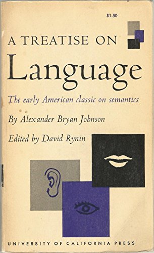A treatise on language B0007DUNZW Book Cover