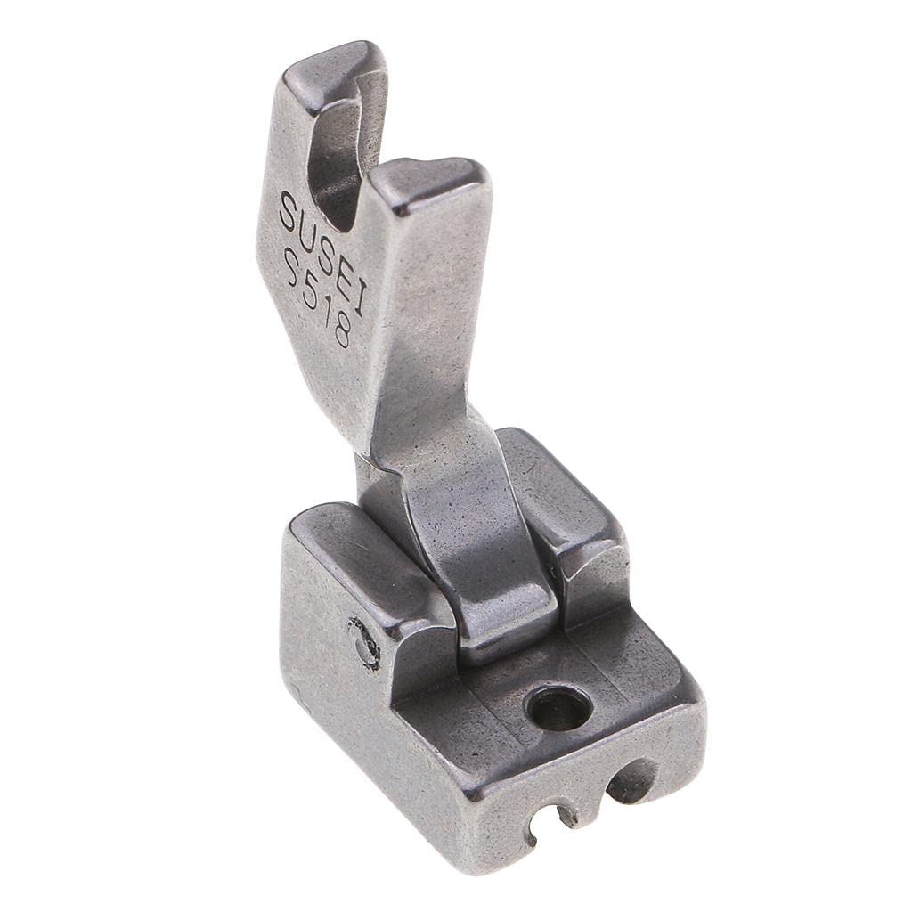 perfk - Piede da Cucito, Chiusura Lampo High Shank per Macchine da Cucire con Gambo Alto, Metallo, S518