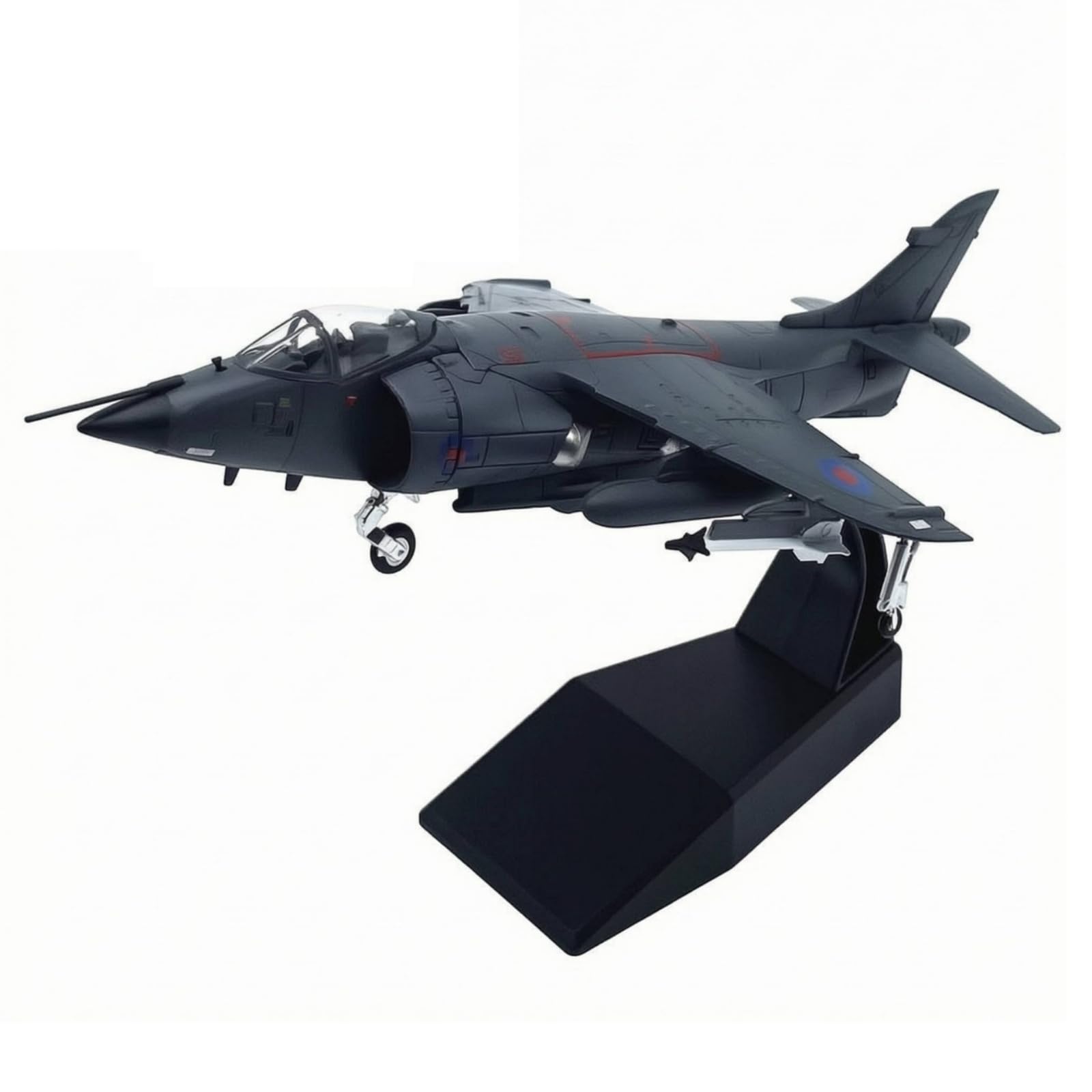 Modello Aereo Militare - in 1 72 con Carrello Fisso E Base Espositiva per Collezione da Scrivania