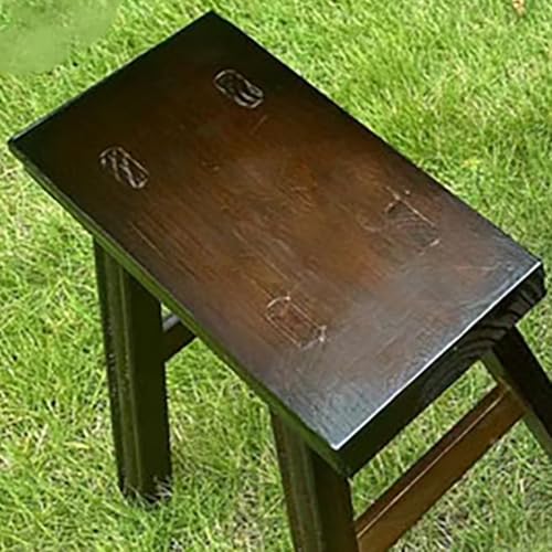Marchepied bois portable et léger petit tabouret rustique 23 cm