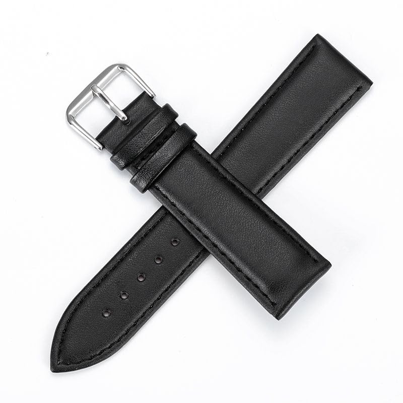 Image of Smart Watch Strap Compatible with Boat Lunar Connect Ace Smart Watch - Synthetic Leather Strap