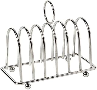 APOLLO THE HOUSEWARES BRAND Chrome Toast Rack, 6 slice, Size: 13x14x7cm, Chrome