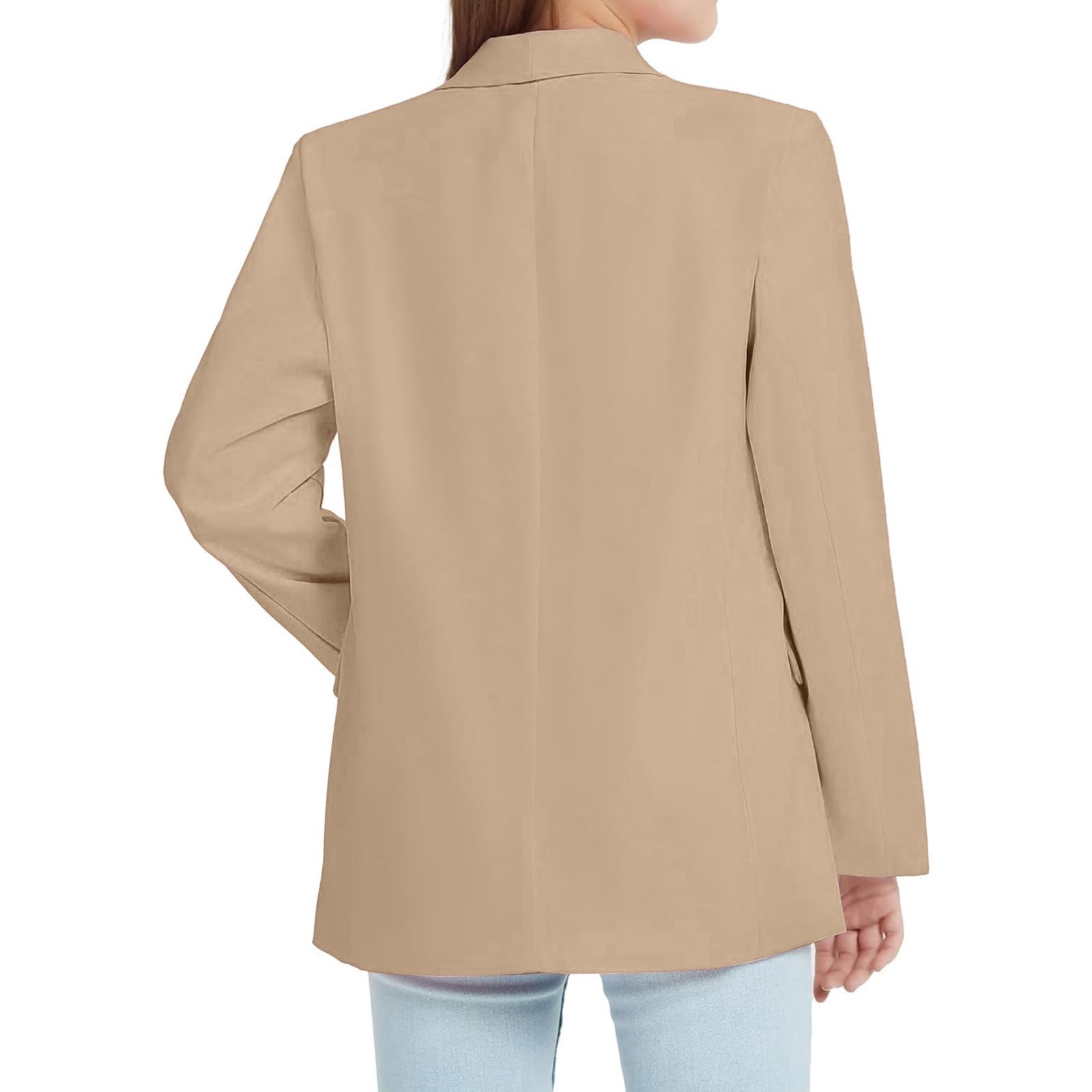Suéter Clips Bufanda Chaqueta Formal Frente Abierto Bolsillo Interior Para Niños Wipe Camisa Niñas