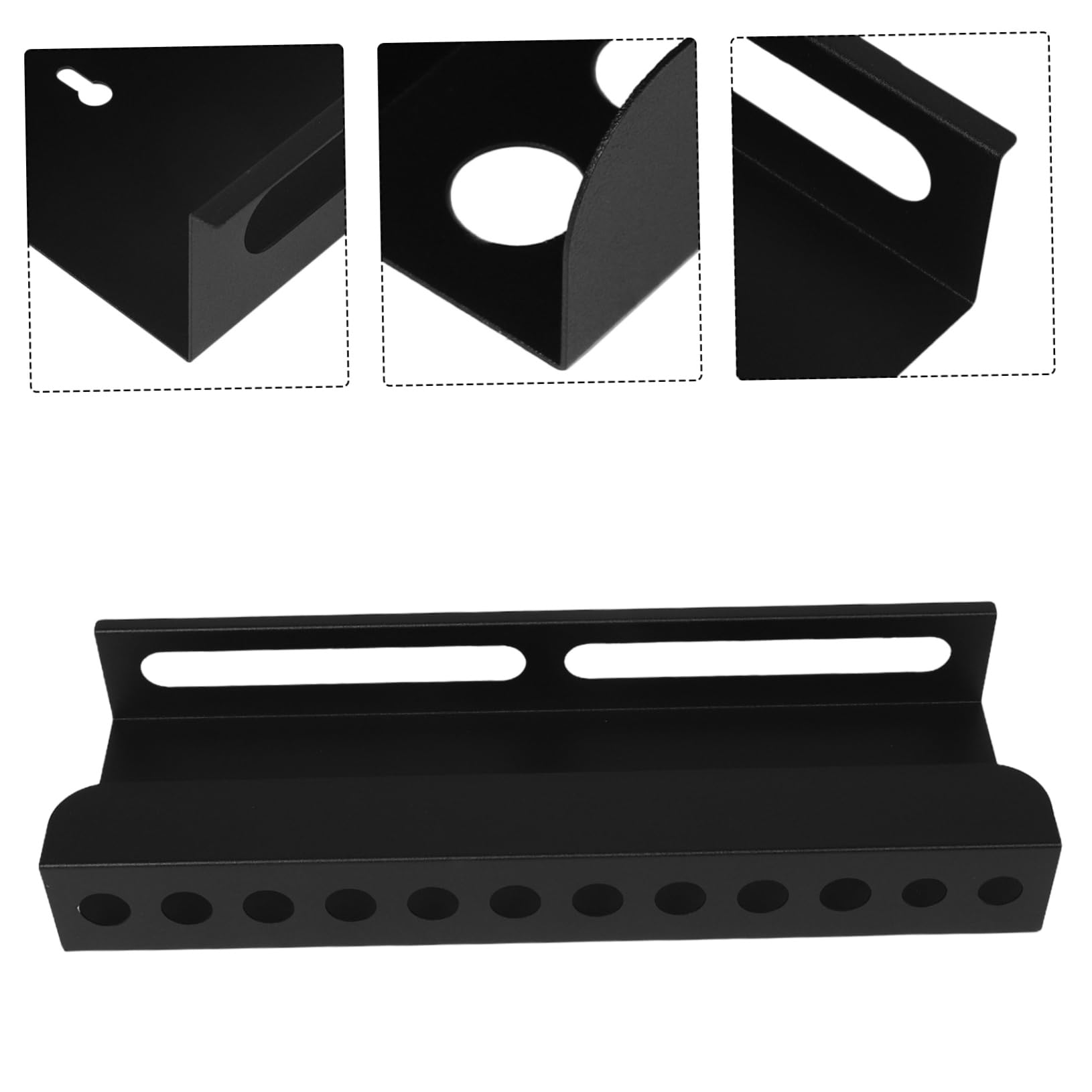 CHILDWEET Soporte De Botellas y Cepillos De Limpieza para Pared Organizador De Accesorios De Lavado De Autos Estante Doble Función para Talleres y Garajes