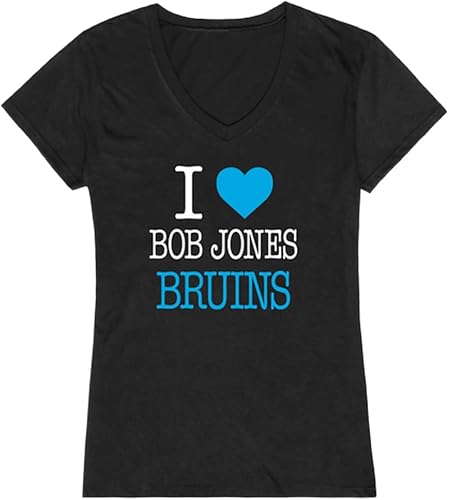 I Love Bob Jones University Bruins Womens Tee T-Shirt