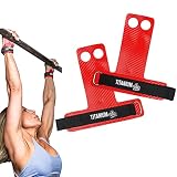 Bear Grips 2, 3 and No Hole Carbon Hand Grips for Cross Training | Padded Wrist Straps | Ultra Thin