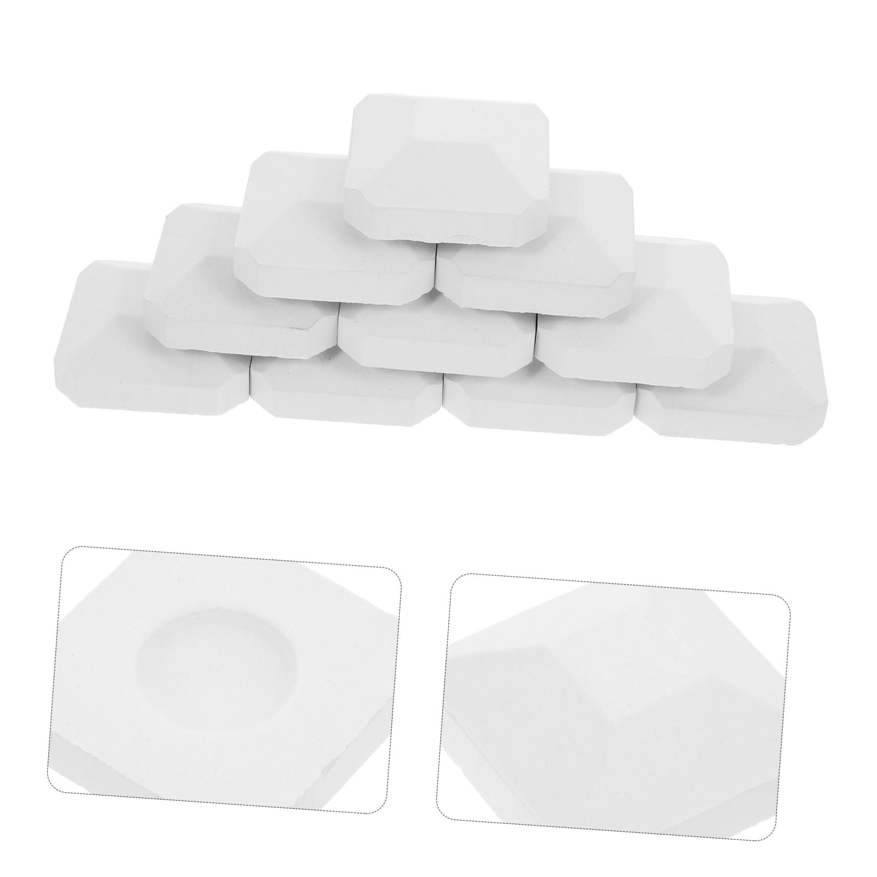 Alipis 10pièces Briquettes Cordiérite Rechange Barbecue Gaz Extérieur Résistantes Chaleur Auto-nettoyantes Pour Camping Grill Gaz