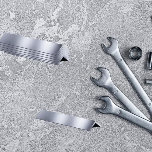8 Stück Alu Winkelprofil 25x25x3 mm Länge 300 mm Aluwinkel gleichschenklig L-Profil Aluprofil für DIY Projekte und Strukturelle Lösungen