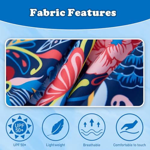 Image of UMELOK Toddler and Little Girls Rash Guard Sets with Bikini Bottom Swimwear