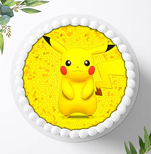 POKEMON ESSBAR PIKACHU Pokeball Tortenaufleger Torte + TEXT EUR 11,90