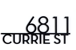 12 Inch LED Lighted House Numbers for Outside - Modern Stainless Steel Address Sign Plaque