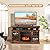 RELAX4LIFE Electric Fireplace TV Stand for TVs up to 55’’, TV Console Table w/18’’ Fireplace Insert Heater, Remote Control, Adjustable Shelves, Wood Media Entertainment Center with Fireplace (Brown)