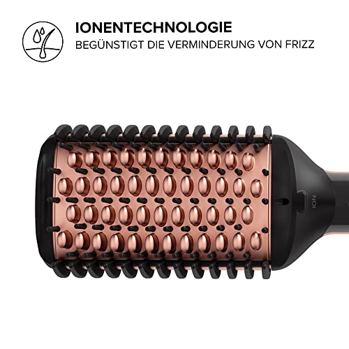Bellissima My Pro Magic Straight Brush PB11 100, elektrische Glättbürste, 3 beheizte Außenseiten, Ionen-Technologie, Keramikbeschichtung, Temperaturregelung von 160° C bis 210° C