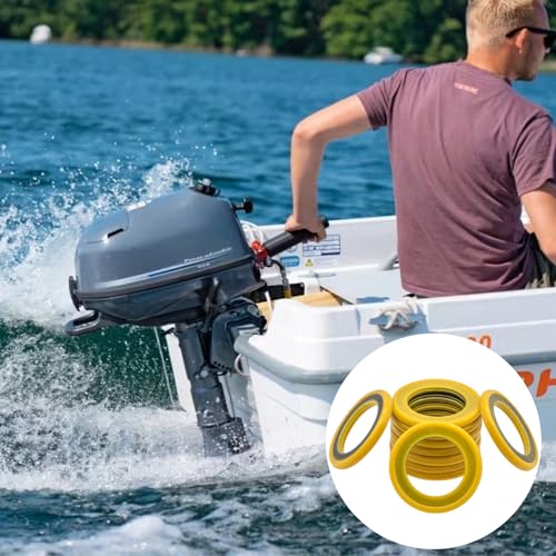 Image of 10Pcs Gearcase Drain Plug Seal Washer Gaskets 26-830749, Lower Unit Seals Grease Gaskets, Compatible with Mercury Marine /Mercruiser Gear Case Drain Plug 26-830749 26-8M0204694 8M0204693