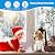 2 Pcs Window Plastic Insulation Kit 47'' x 63'', Window Insulation Covering Film for Winter, Heavy Duty Clear Shrink Film Window Seal Kit to Keeps Cold Air Out and Warm Air in