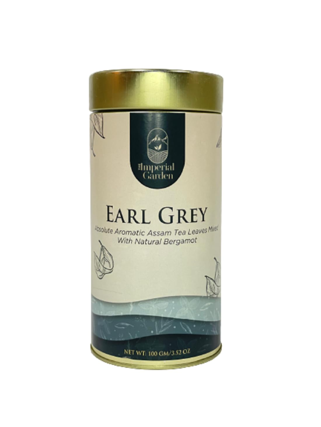 The Imperial Garden Earl Grey- Aromatic Assam Tea leaves mixed with natural Bergamot, 100g pack of 1 (Earl Grey Tea-002)