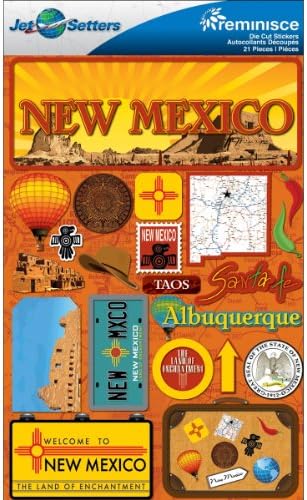 Reminisce Jet Setters 2 3-Dimensional Sticker, New Mexico image 2