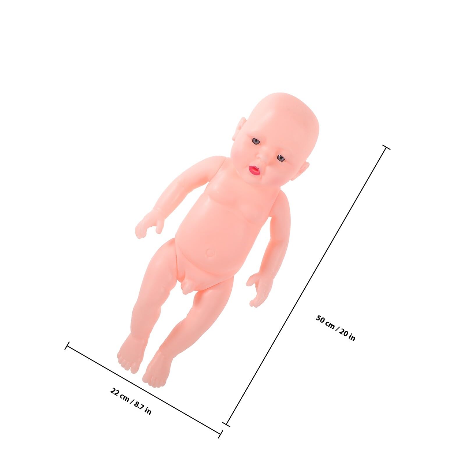 Hohopeti Bambola Neonata Realistica in Vinile, Didattico Rosa | Formazione e Fotografia Artistica, Aspetto Realistico e Simulazione, per Mamme in Attesa e Ragazzo Ragazza