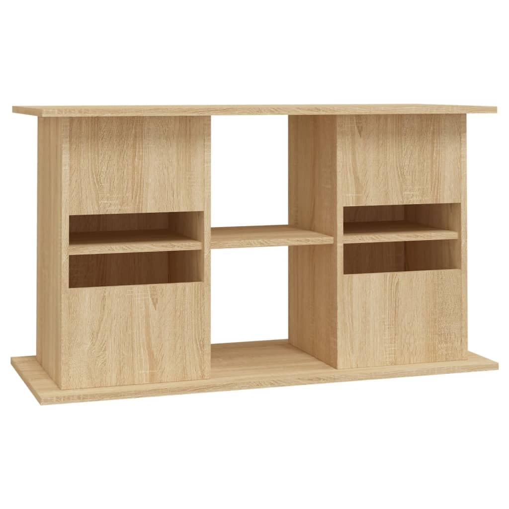 Homgoday Aquariumständer mit Fächer und Ablagen Aquarienschrank Aquarium Unterschrank Aquarium Tisch Aquarienunterschrank Terrarium Schrank Sonoma-Eiche 101x41x58 cm Holzwerkstoff