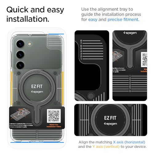 Spigen OneTap MagFit Magnet Ring Adapter for MagSafe Stickers Wireless Charging Conversion EZ-Kit for MagSafe Compatible with iPhone 17 16 15 14 13 12 Pro Max Air Galaxy Xiaomi Pixel 10 etc- Carbon - Image 2