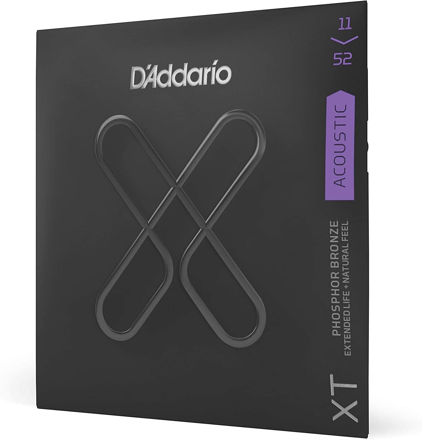 D'AddarioAcoustic Guitar Strings, XT Phosphor Bronze Coated, XTAPB1152-3P, Custom Light Gauge 11-52, 6-String Set, Pack of 3