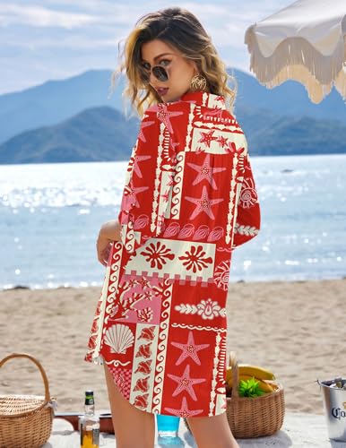 Image of Ekouaer Swimsuit Coverup for Women Bathing Suit Cover Up 2026 Summer Beach Vacation Outfits