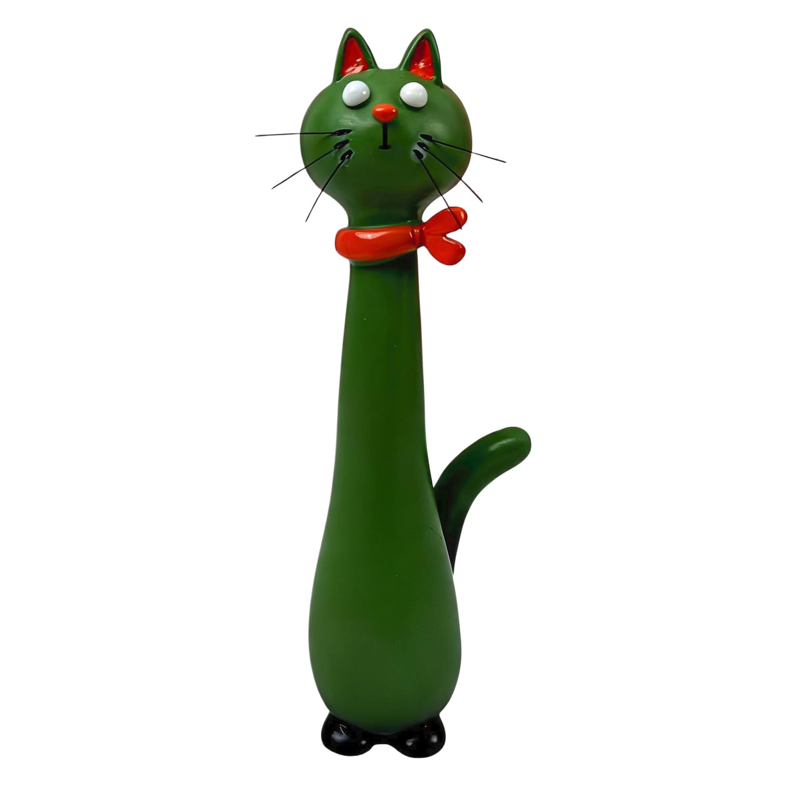 Introti Handcrafted Quirky Cat Vase Multi-Purpose Funny Small Flowers Planter Cute Resin Kitten Planter for Desk/Shelf/Boho Home Decor