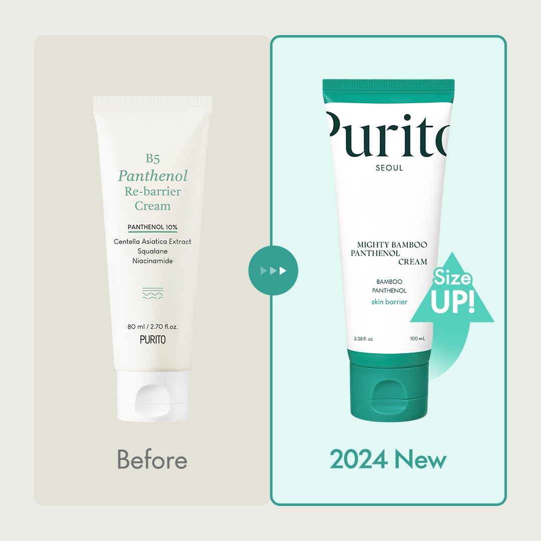PURITO Mighty Bamboo Panthenol Cream, 10% Panthenol for Blemish Recovery & Glow Boost, Post-Acne Moisturizer, Silicone-Free - Image 2