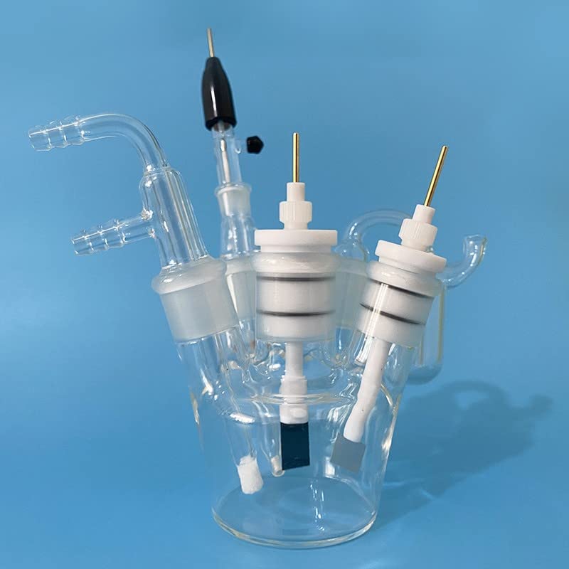 1PCS 250ml sealed five port electrolytic cell 150ml redox reaction experimental electrolytic cell (Double layer water bath 150ml)