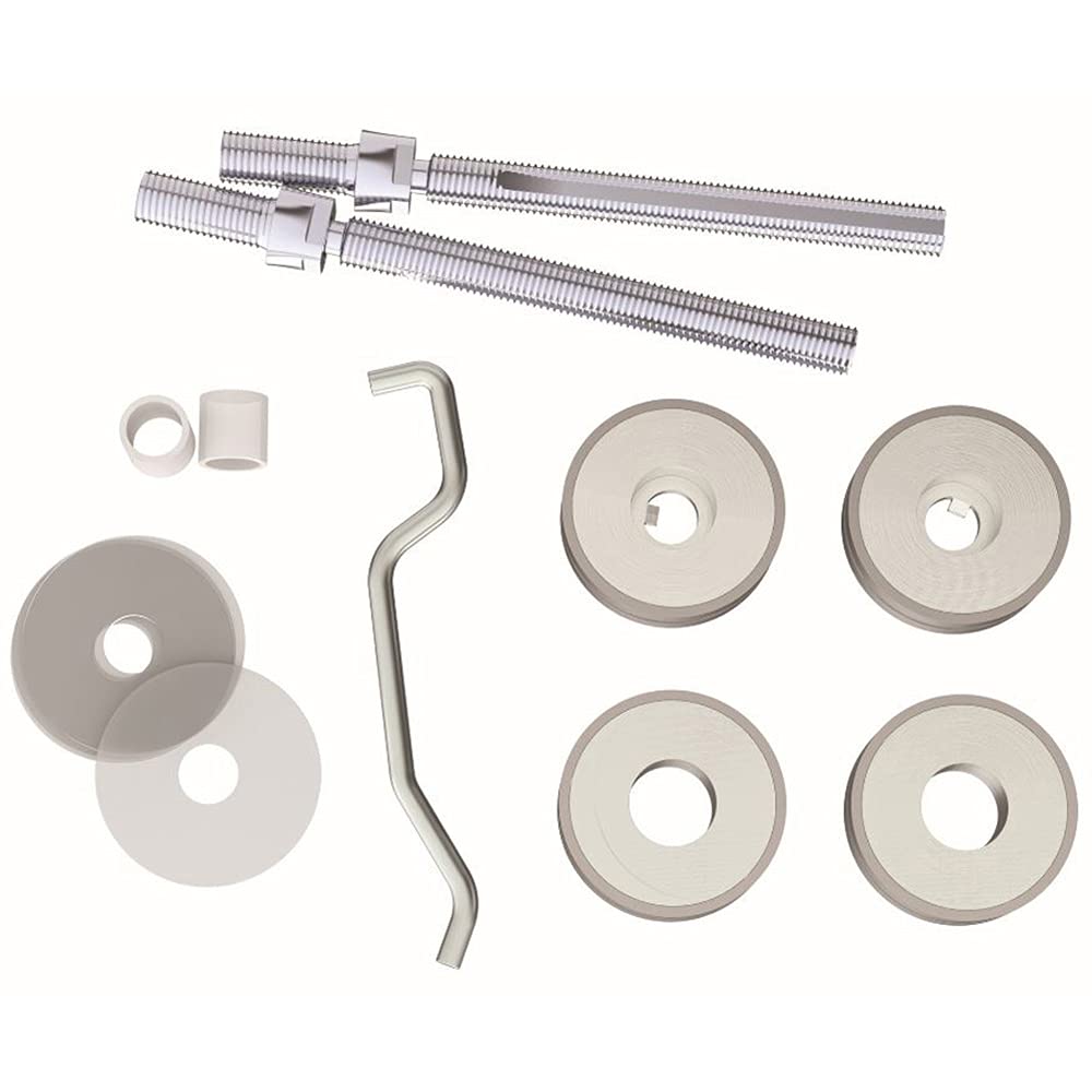 Loops Satin Stainless Steel Back To Back Pull Handle Fixing Pack Set - 19Mm Diameter