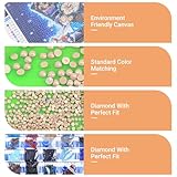 5D DIY Diamond Art Painting Kit Full Drill, Colorful Diamond Art Craft Crystal Embroidery Cross Stitch Pictures Paintings by Numbers for Kids Adults Gifts Home Wall Decoration - Gentleman Donald Duck - Image 4