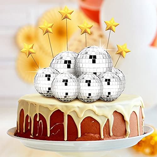 35 Pcs Mirror Disco Balls Ornaments Mini Disco Ball Decorations Reflective Mirror Ball Decoration 70S Disco Themed Party Decor For Valentine's Day Tree Ornaments (1 Inch, 2 Inch) #TOP5