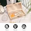 RLDOBOFE Wooden Box with Hinged Lid - Santorini Greek Island Sea View Keepsake Memory Boxes Natural Craft Storage Organizer for Jewelry, Art Supplies, DIY Projects | Handmade Gift Box for Home #1