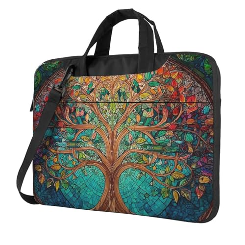 Bolsa para portátil impermeable Art Tree Life 14 pulgadas miniatura 1