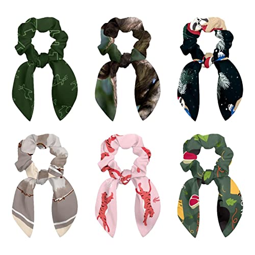 Chouchous à cheveux avec nœud idée cadeau anniversaire fille motif paresseux