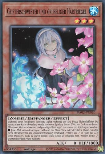 Geisterschwester und gruseliger Hartriegel (V.1) RA03-DE020 Super Rare Deutsch Boosterfrisch 1. Auflage - Quarter Century Bonanza - mit ReCollectibles-Versandschutz - für Yu-Gi-Oh!