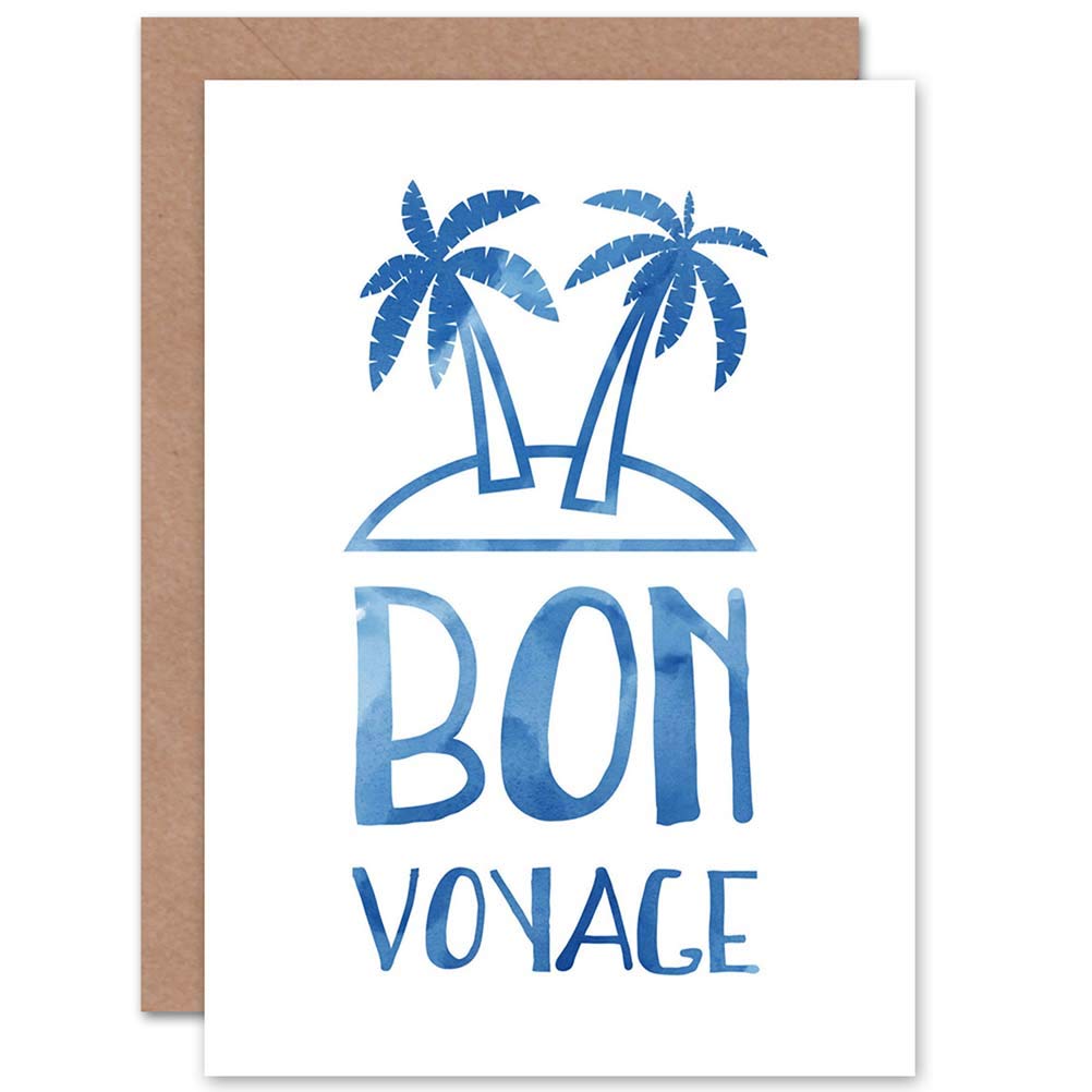 Wee Blue Coo Blue Wee Coo Card Greeting Bon Voyage Tropical Island Gift