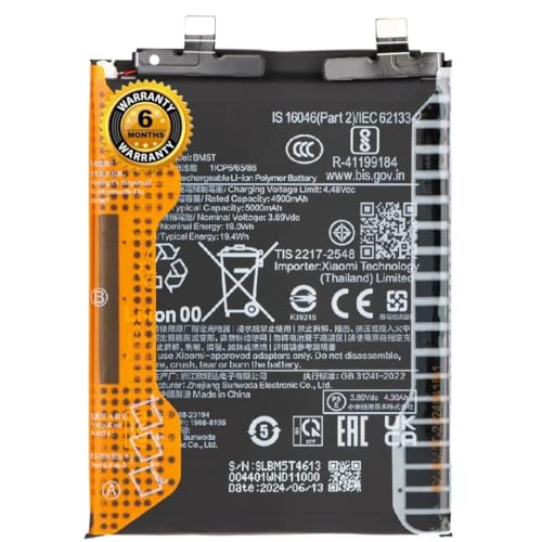 Image of Original BM5T Battery for Redmi Poco X6 Pro 2311DRK48G, 2311DRK48I Battery with 6 Month Warranty**(LR78)