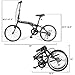 Goplus 20'' Folding Bike, 7 Speed Shimano Gears, Lightweight Iron Frame, Foldable Compact Bicycle with Anti-Skid and Wear-Resistant Tire for Adults (Curved Crossbar)