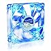 AABCOOLING Super Silent Fan 9 Blue LED - Leise und Efizient 92mm Gehäuselüfter mit 4 Anti-Vibration-Pads und Blauer LED Hintergrundbeleuchtung - CPU Lüfter, PC Fan, Cooling Lüfter, Kühlung 13,6 dB, 58 m3/h