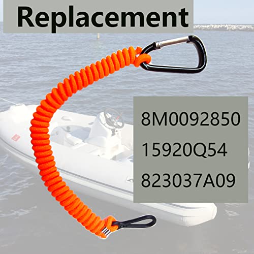Image of 8M0092850 Boat Kill Switch Lanyard Replacement for Mercury Marine Boat Emergency Stop Switch Safety Lanyard 54 Inch